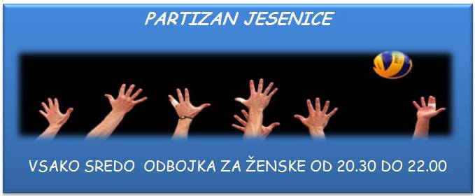 Odbojka za ženske - Partizan Jesenice